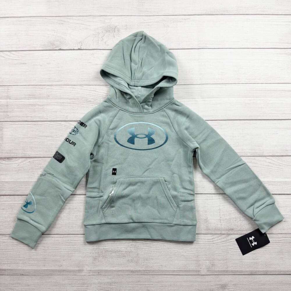 Under Armour Hoodie Sweatshirt Fleece Lined Logo Pullover NWT 5